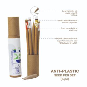 Plantable Pen (Set of 5) Eco-Friendly Product