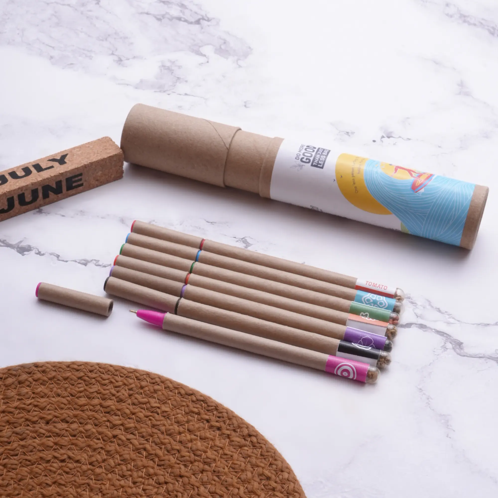 ECO COLORING SEED PEN SET (7PC)