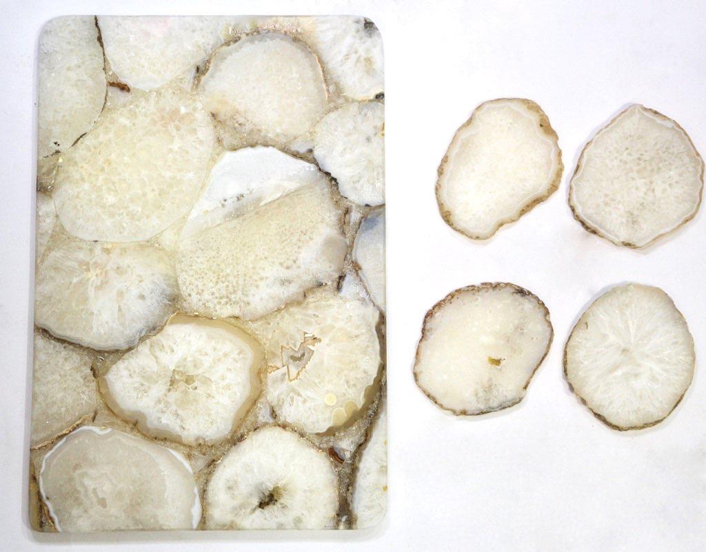 White Agate Jointed Platter