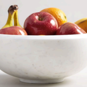 Creamish White Marble Bowl Fruit Bowl