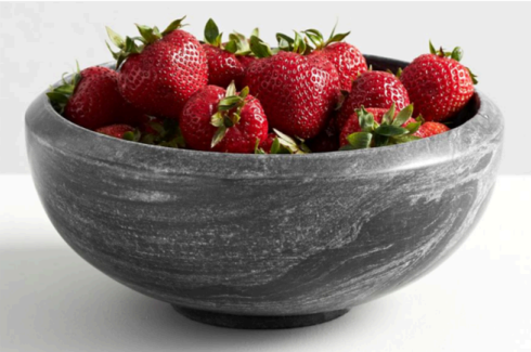 Black Marble Bowl Fruit Bowl