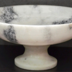 White Marble Bowl with Stand