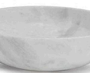 White/ Gray Marble Bowl