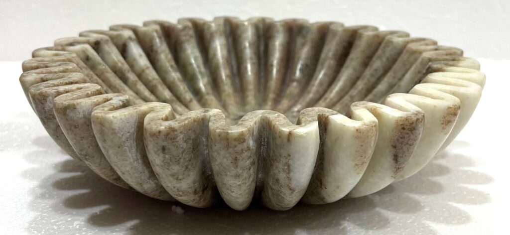 Beige Marble Decorative Bowl