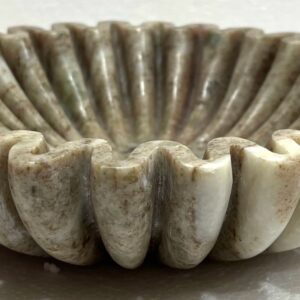 Beige Marble Decorative Bowl