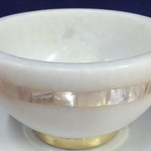 White Marble Trinket Bowl