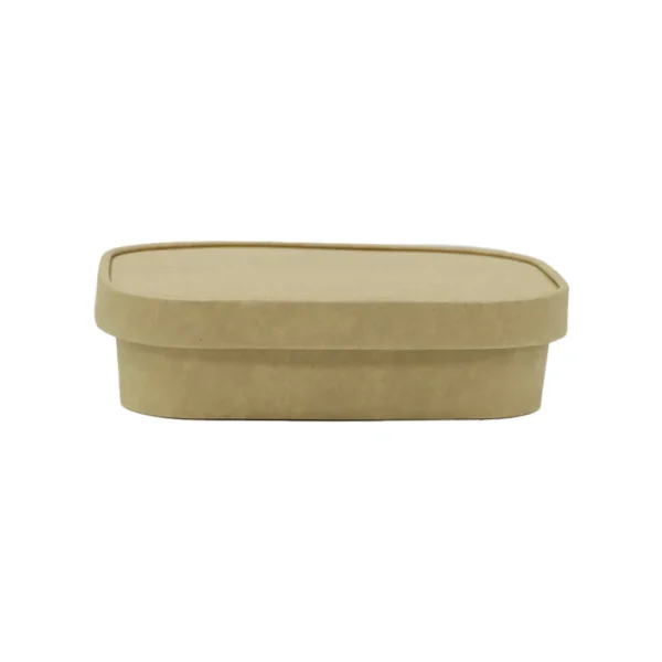 Rectangular Paper Container Kraft Rectangular Paper Containers – 500ml–1000ml | Paper/PP Lids