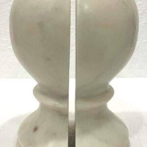 White Marble Globe Bookend