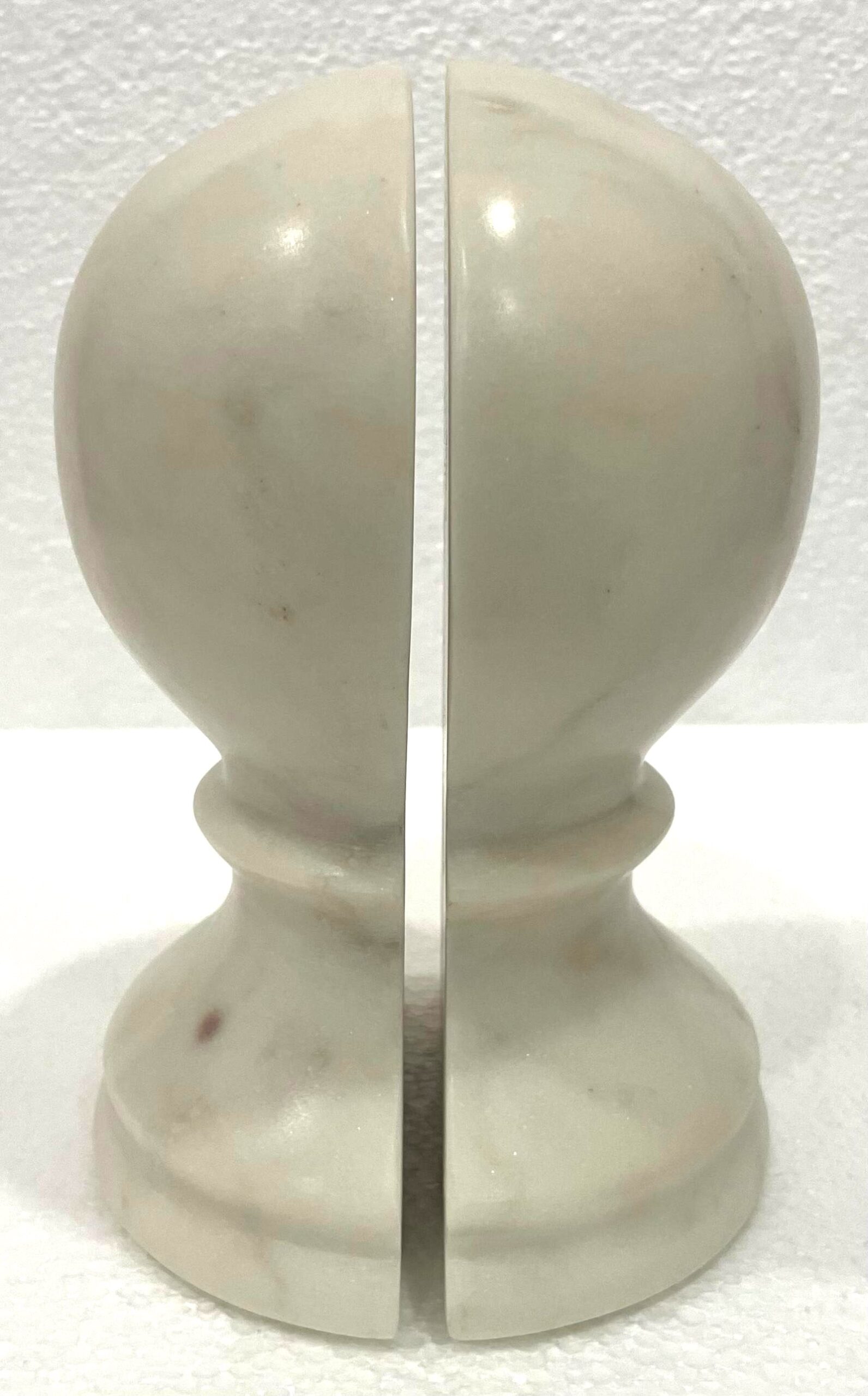 White Marble Globe Bookend