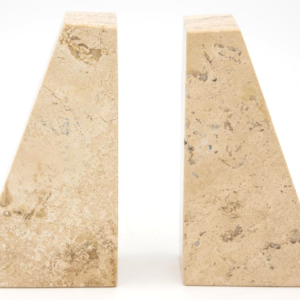 Beige Travertine Bookends
