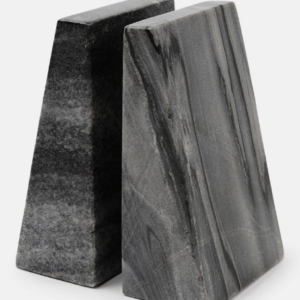 Gray Marble Bookends