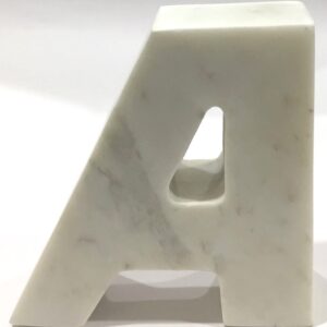 Black / White Marble AZ Bookends
