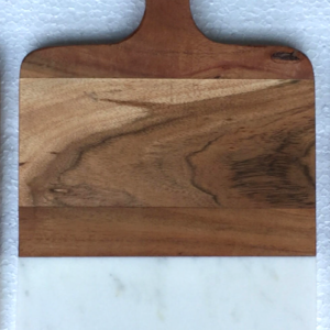 Marble and Acacia wood jointed Paddle Board with felt feet underneath