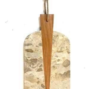 Multi Marble and Wood Jointed Serving Platter