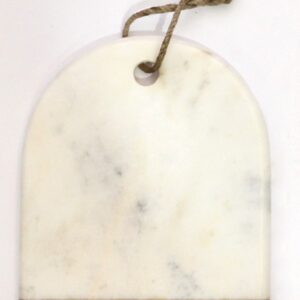 Creamish White Marble and Acacia Wood Jointed Board