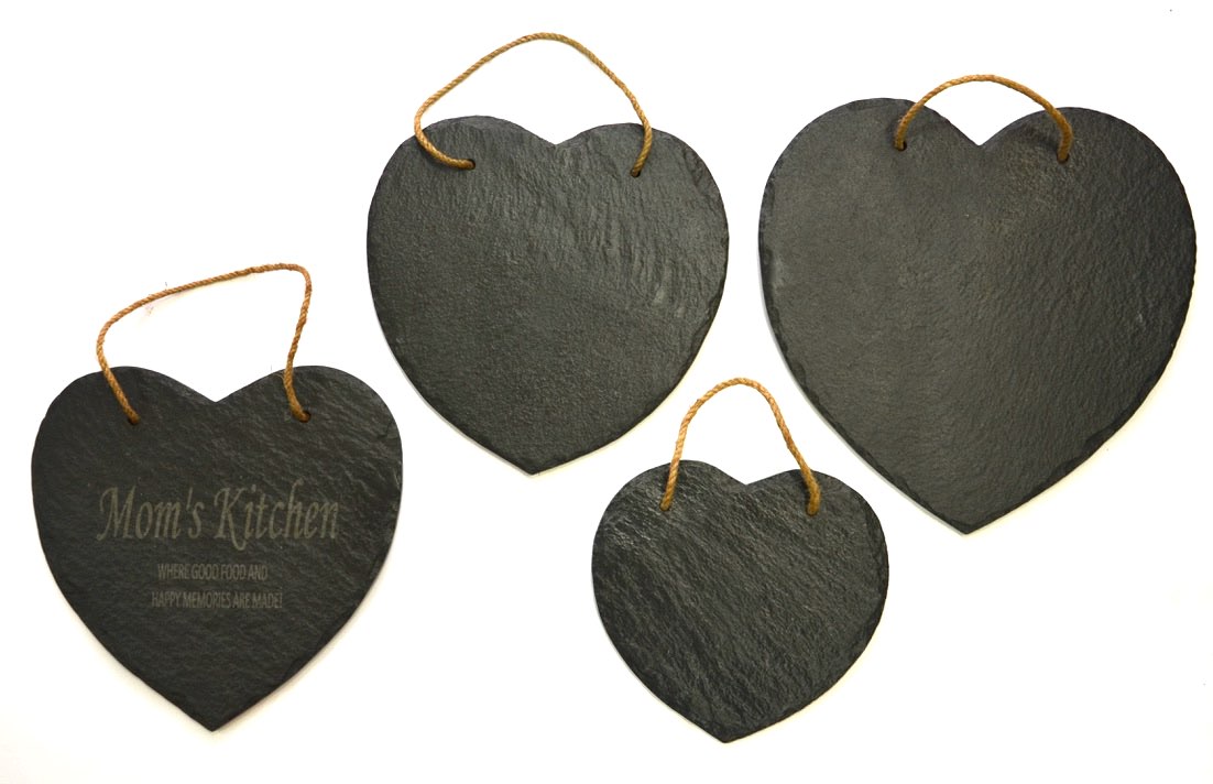 Black Slate “HEART” Platter