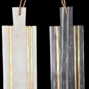 Marble “LONG” Boards with Brass Inlay