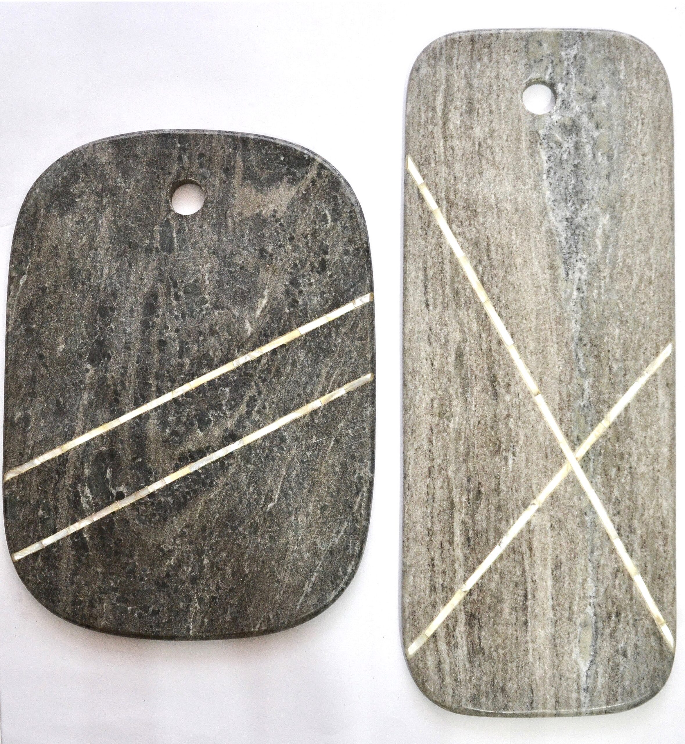 Brown Marble Boards with MOP Inlay