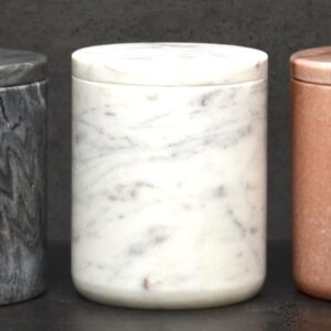 Marble Canisters with Lids