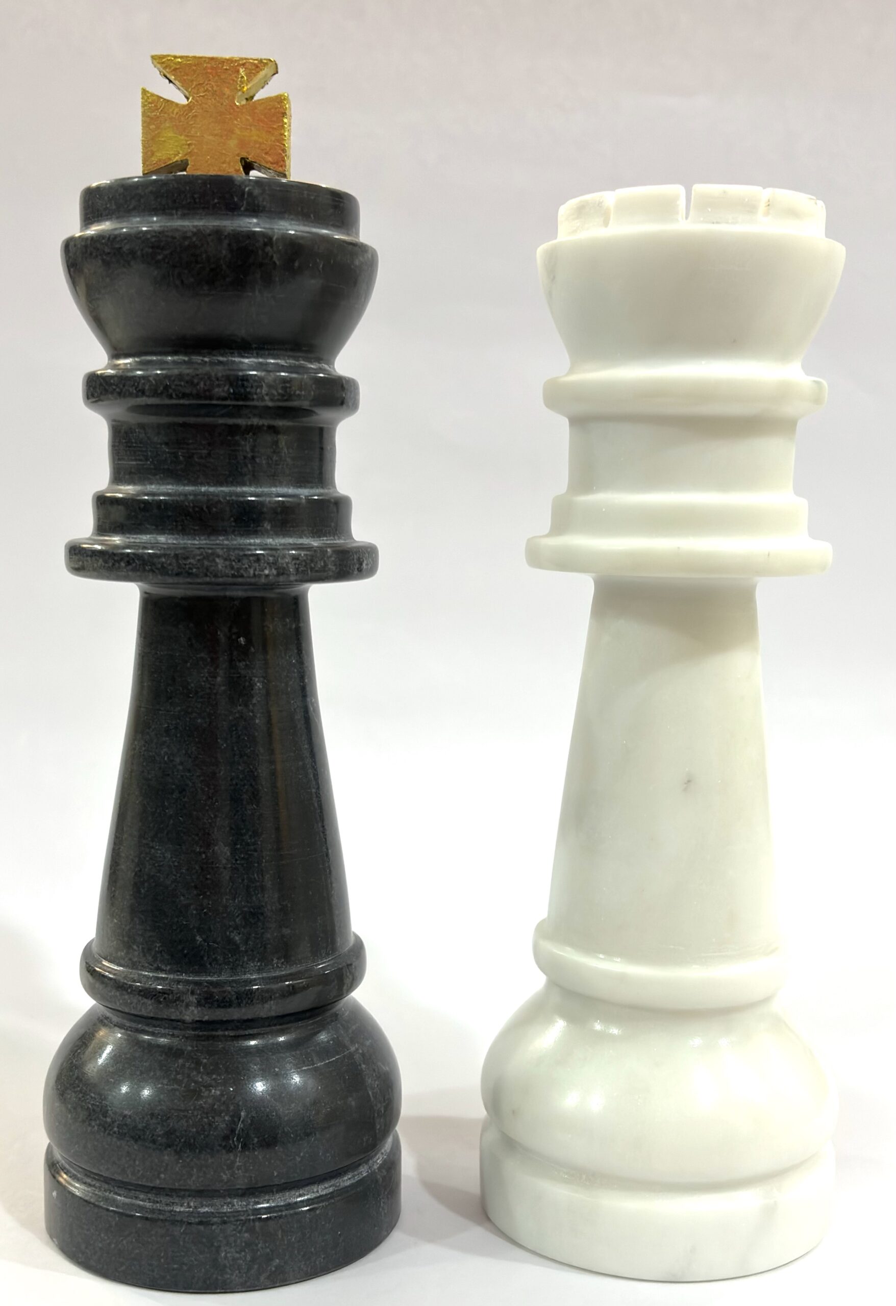 Black Marble King & White Marble Queen