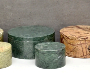 Gray Marble / Forest Green Marble / Green Marble / Forest Brown Marble/ Rainbow Sandstone Boxes with FLAT Lids