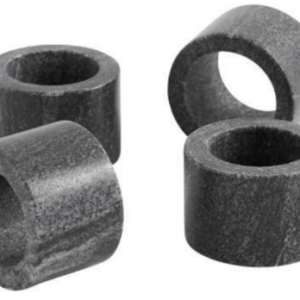 Black Marble Napkin Ring Holder Set of 4 pieces