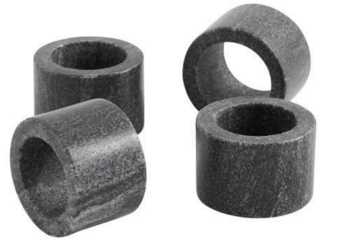 Black Marble Napkin Ring Holder Set of 4 pieces