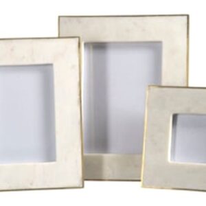 Marble Photo Frame with Brass Border