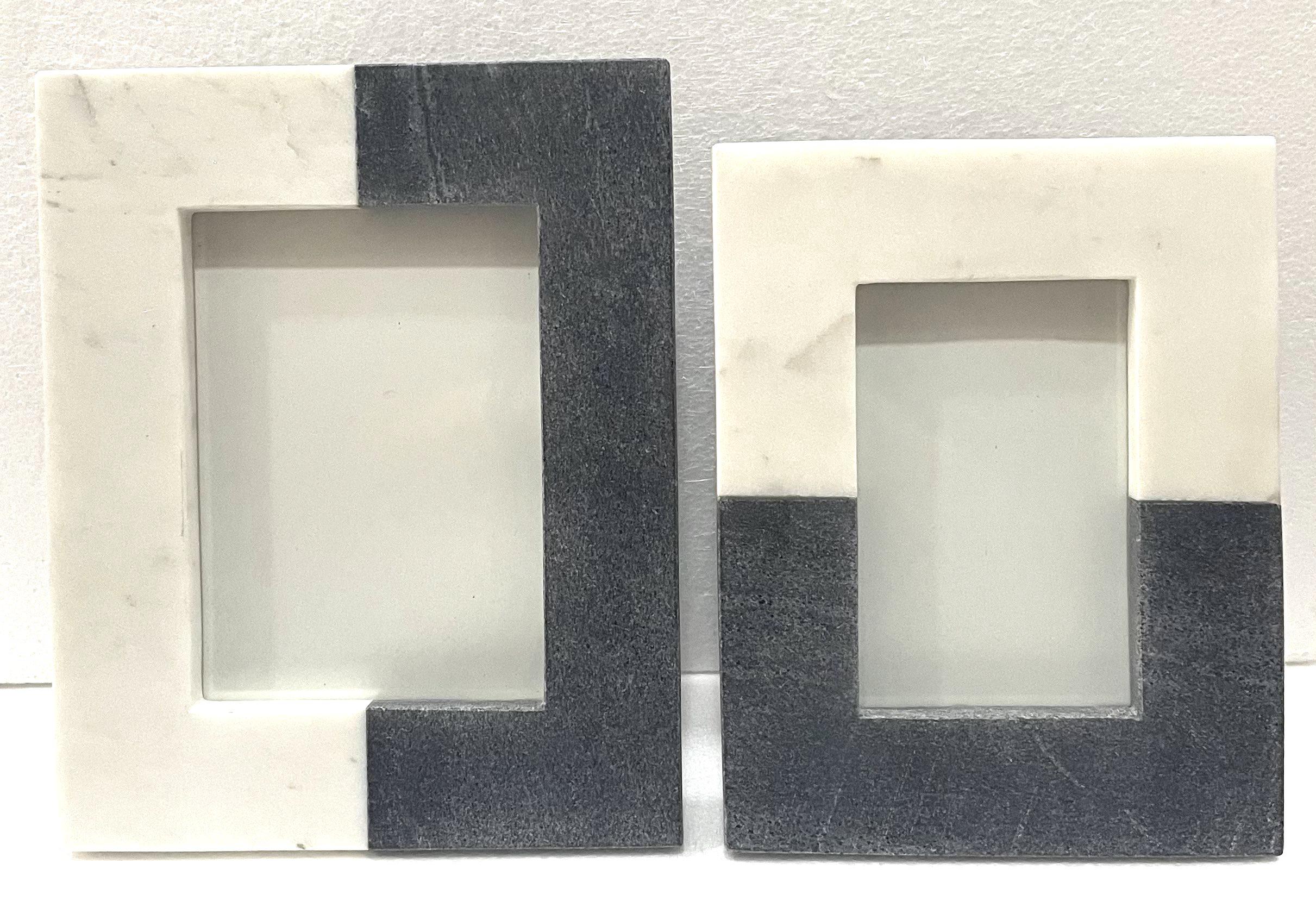 Two Tone Marble Photo Frames
