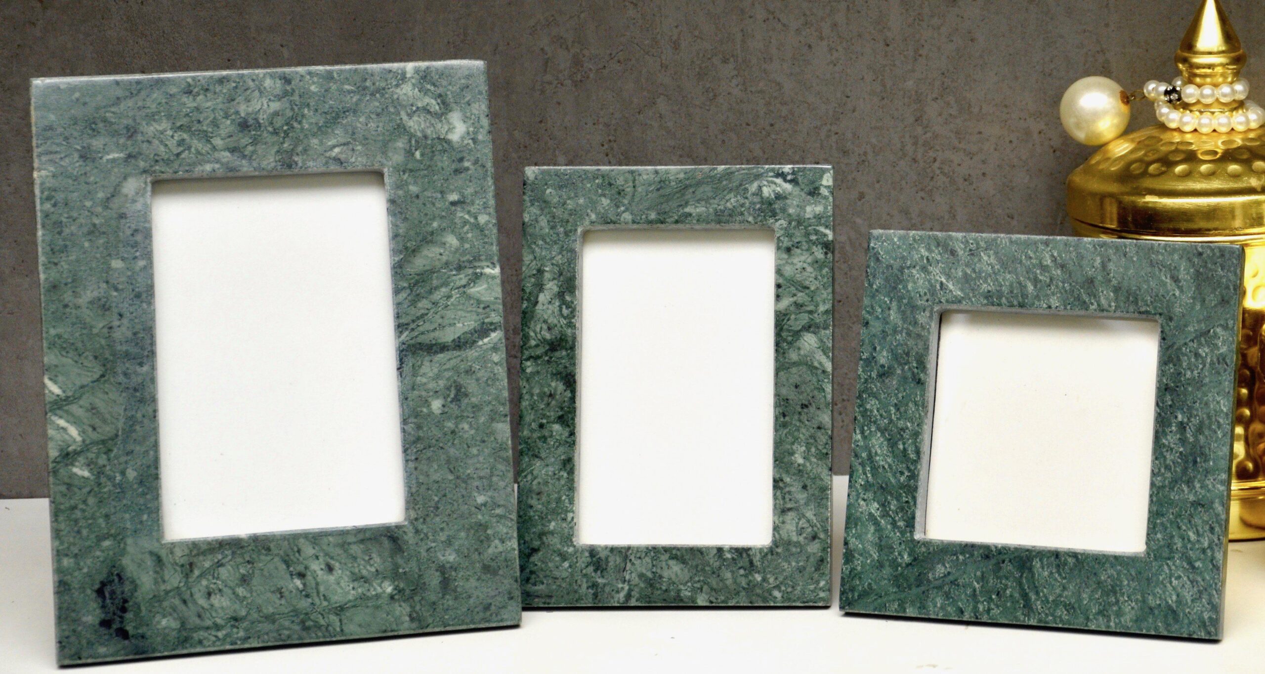 Green Marble Photo frames