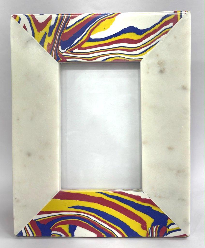 Composite Marble and White Marble Jointed Photo Frame