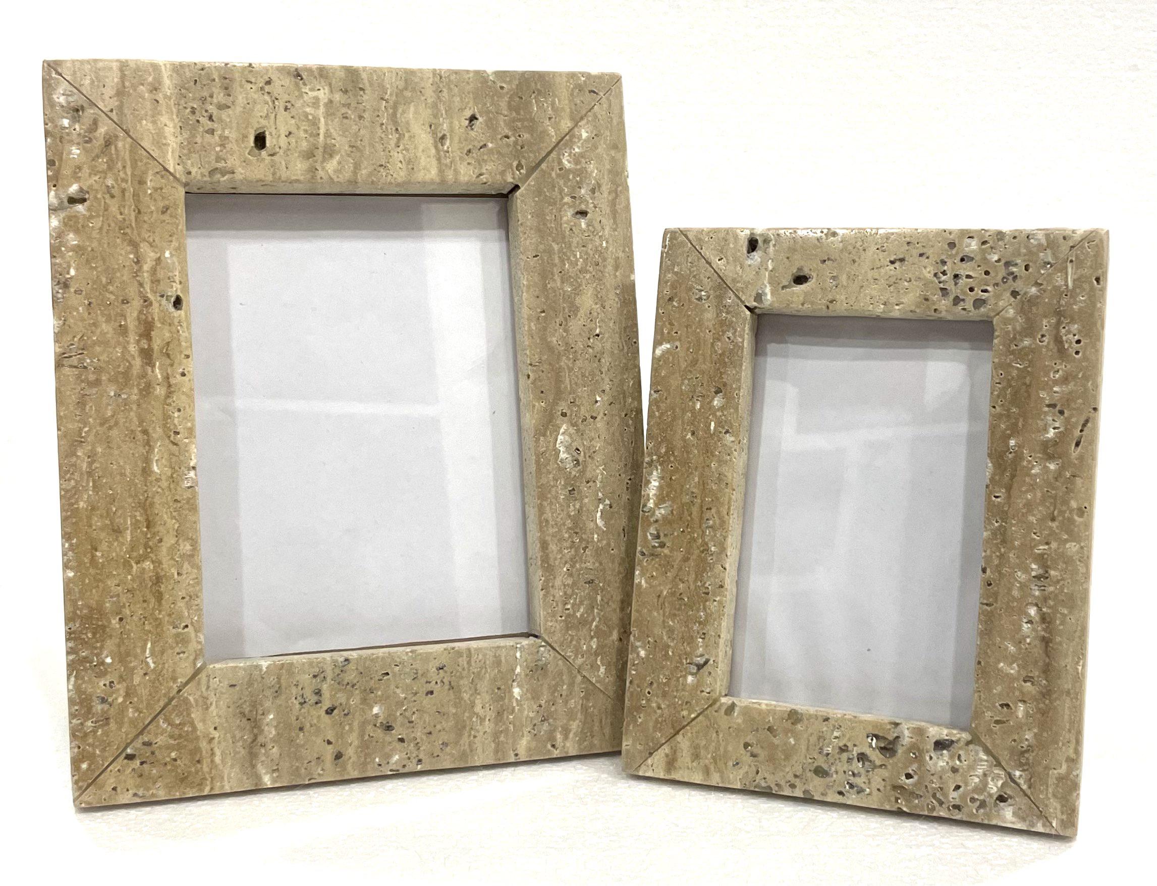 Beige Travertine Photo Frames