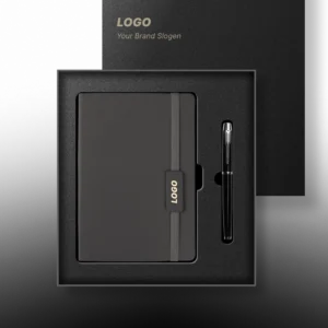 High Quality Executive Stationery Set with Leather Notebook Inside