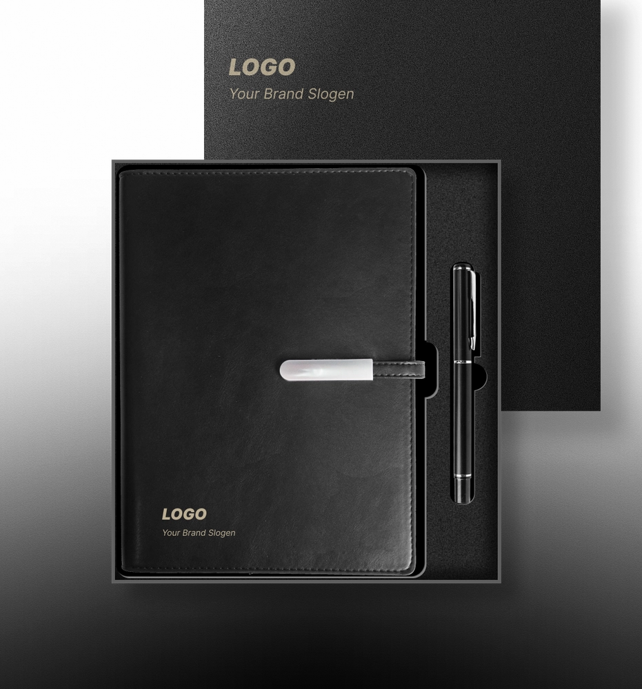 Productive Workday Stationery Set with Structured Business Planner