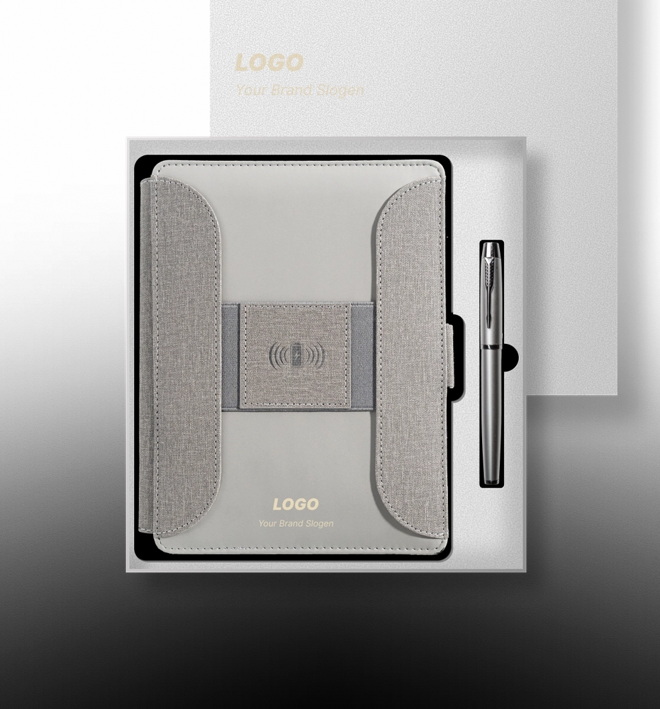 Luxury Smart Charging Journal with Integrated Power Bank