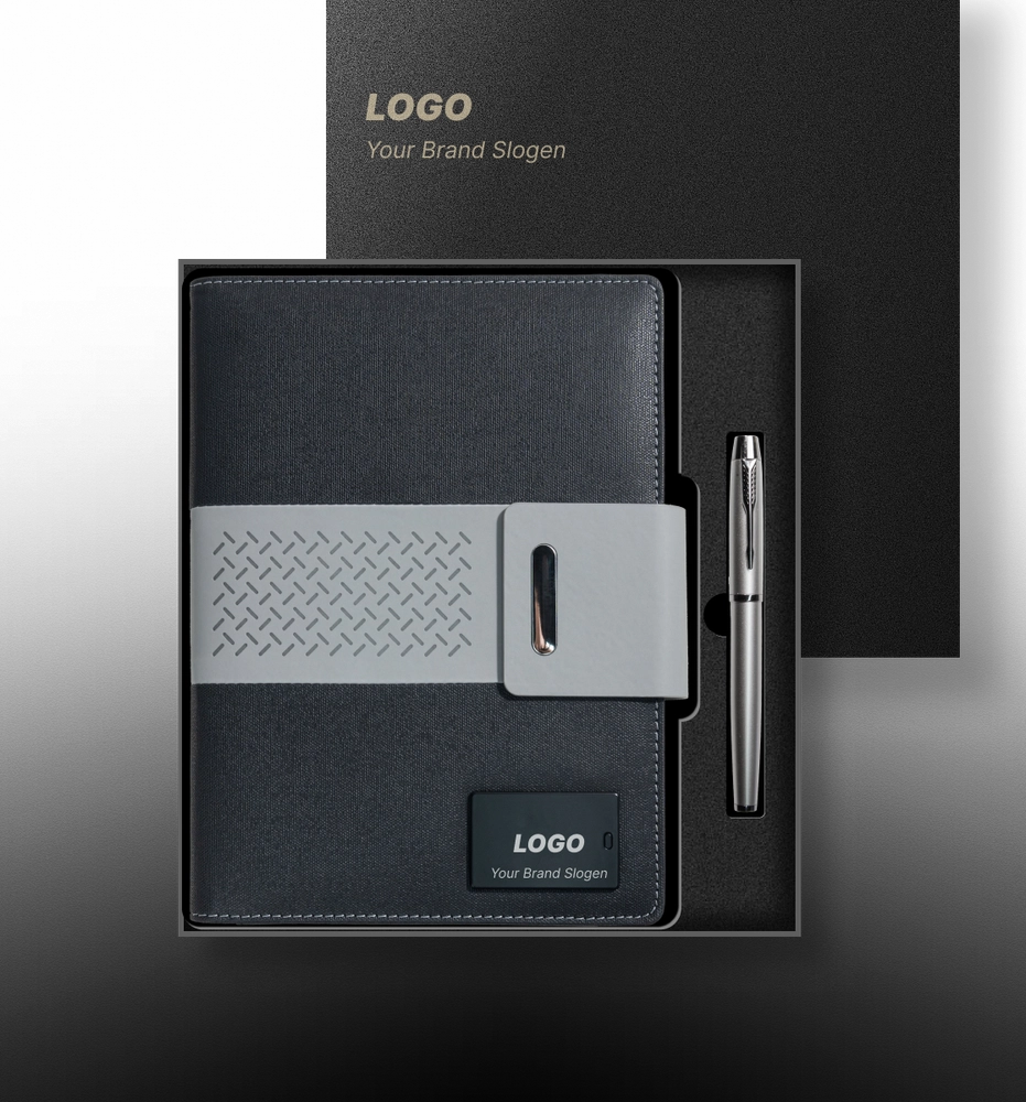 Tech Stationery Set Charging Journal with Power Bank