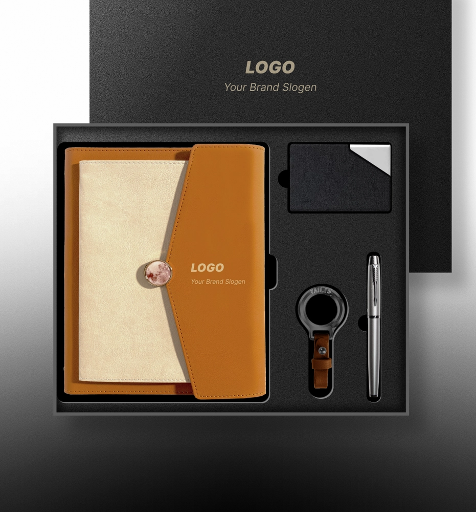 Contemporary Wireless Charging Journal and Stationery Gift Box