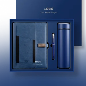 Durable PU Leather Power Bank Journal with Magnetic Box