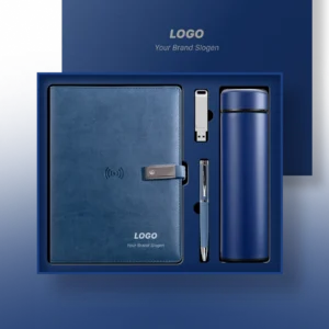 High-Quality Vegan Leather Charging Planner Gift Box Collection