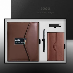 Modern Executive Power Bank Diary Set with Custom Presentation Box