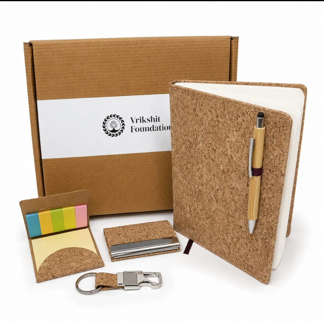 Cork Desk Stationery Gift Box