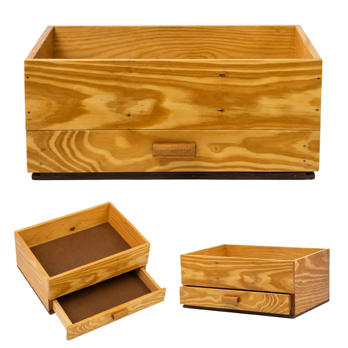 Large Wooden Desk Organizer (with drawer)