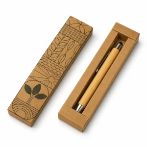 Bamboo Stylus Pen with Kraft Box