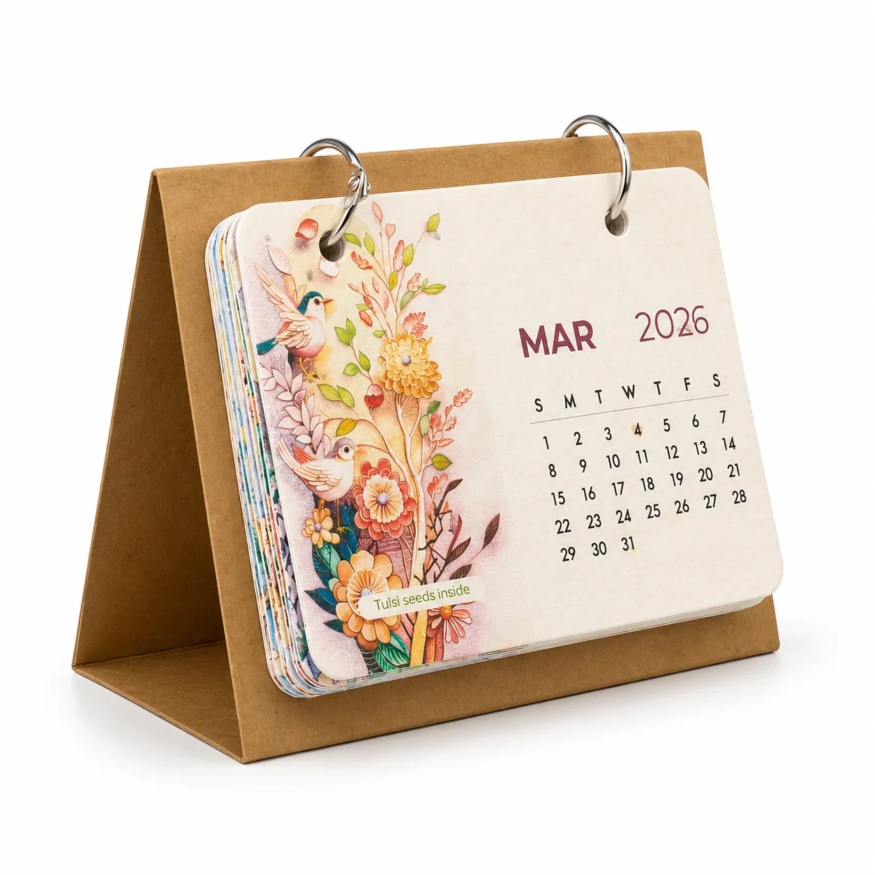 Bloom Desk Calendar - Classic | B7 Portrait