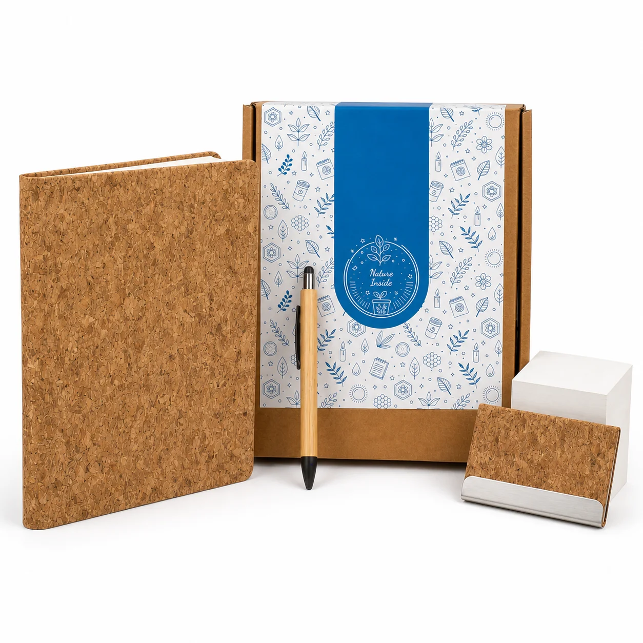 Cork & Bamboo Stationery Set
