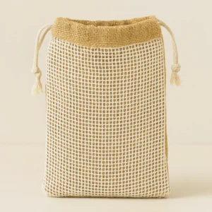 Jute String Bag (7" x 10")