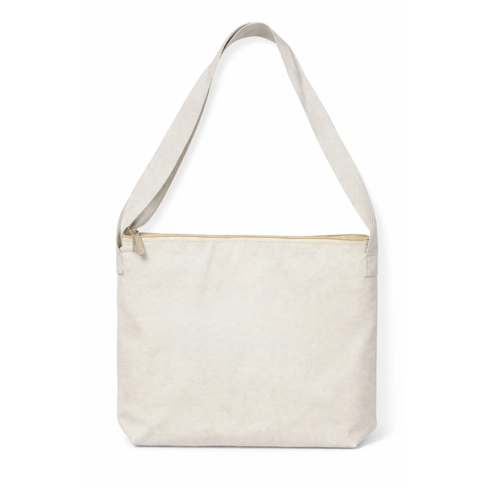 Canvas Tote Bag with Zip (13" x 17" x 3")