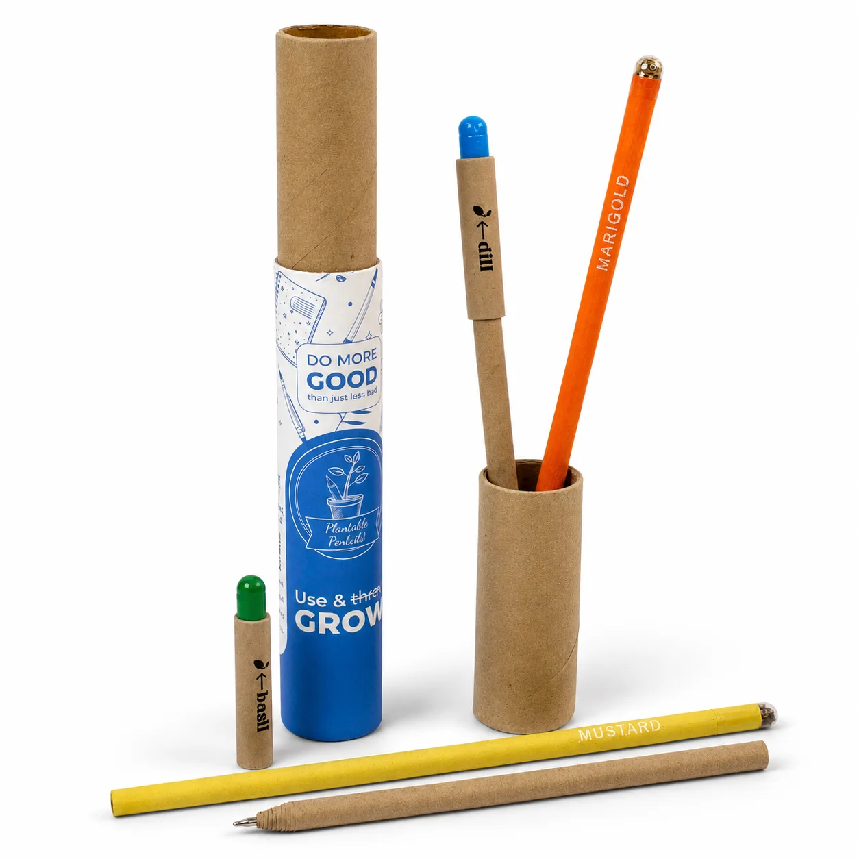 Growmzing : 2+2 Plantable Pen & Pencils Combo