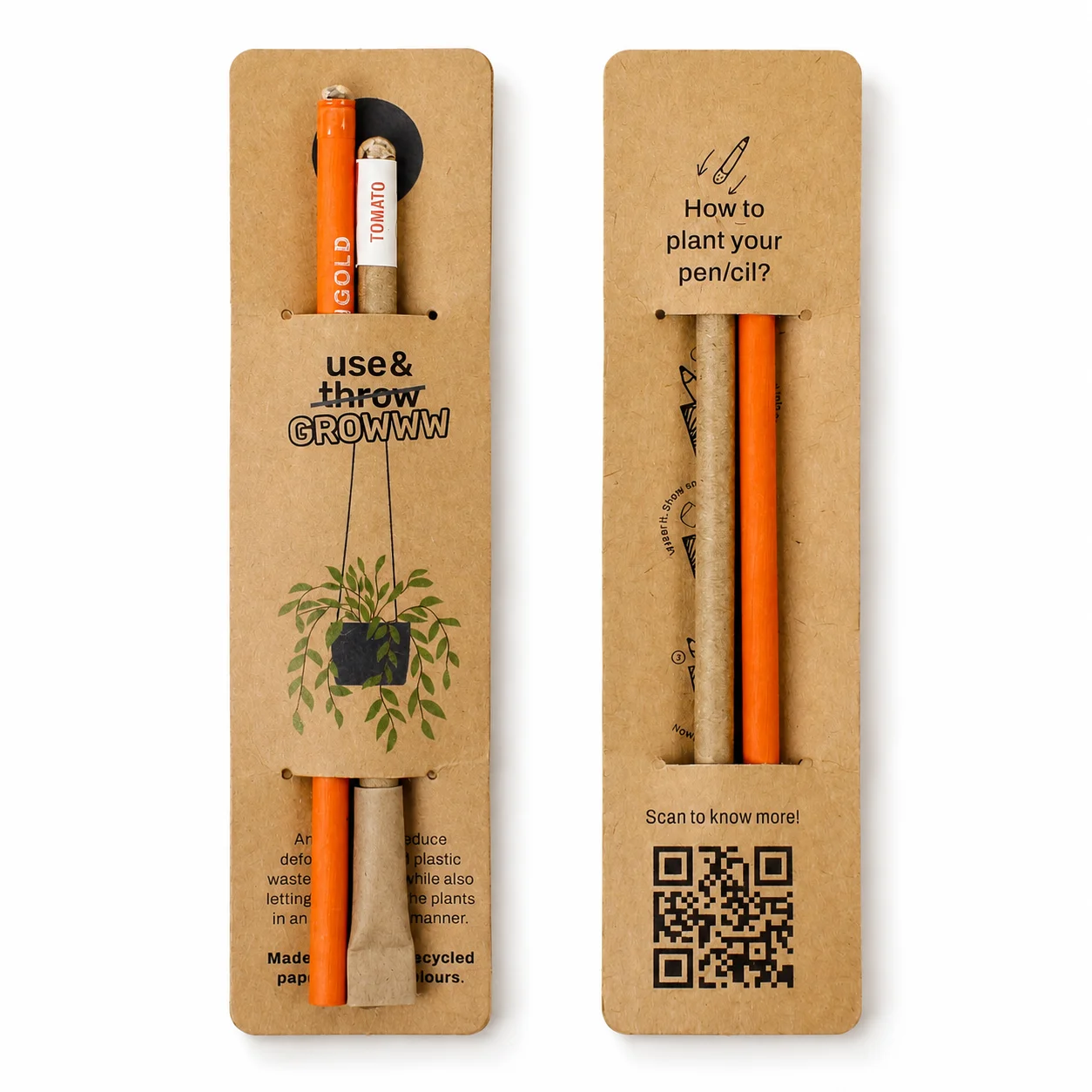Plantable Pen Pencil (1+1)