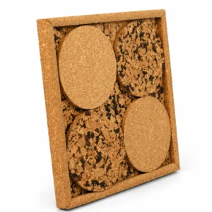 Cork Tray with 4 Coasters (8.5" x 8.5")